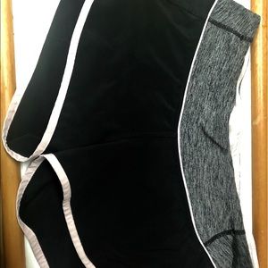 6 Lululemon Shorts! Black, Grey & Baby Pink
